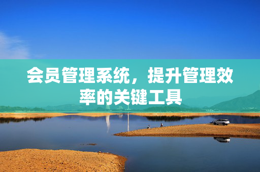 会员管理系统，提升管理效率的关键工具