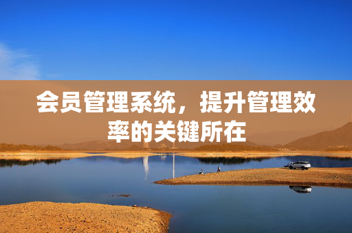 会员管理系统，提升管理效率的关键所在