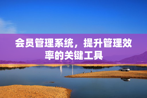 会员管理系统，提升管理效率的关键工具