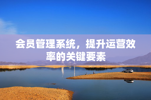 会员管理系统，提升运营效率的关键要素